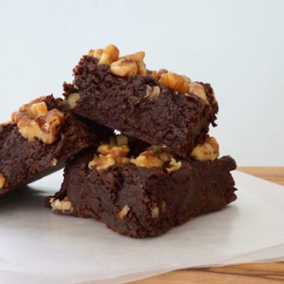 Dark chocolate brownies