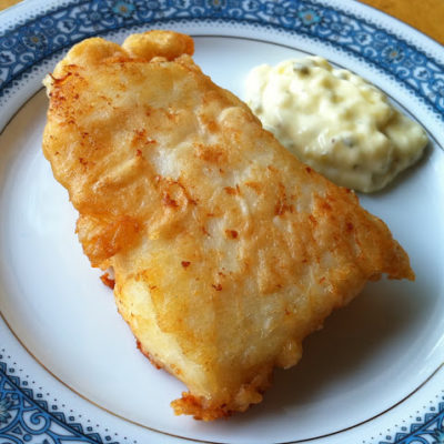 Alaskan beer battered halibut