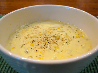Creamy corn soup