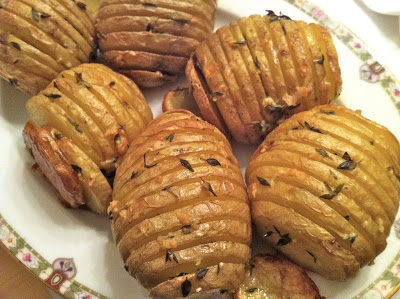 Hasselback potatoes for NYE.  Happy 2012!