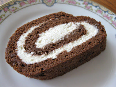 Aunt K’s chocolate roulade