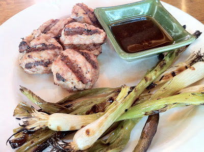 Grilled chicken tsukune