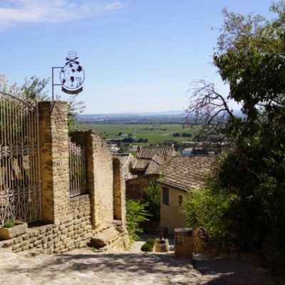 Lunch (and wine, of course!) in Châteauneuf-du-Pape