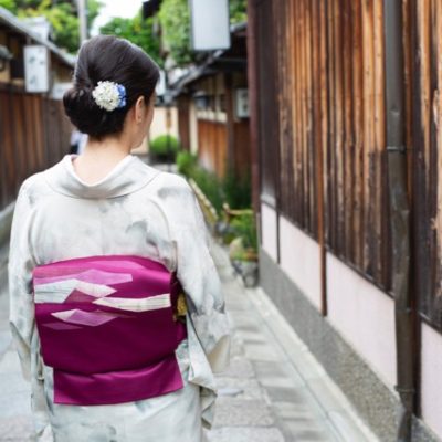 Kimono and ikebana