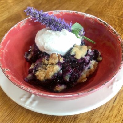 Blueberry crisp